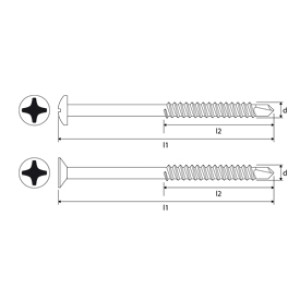 Vijak-Samorezac Za Lažnu Prečku