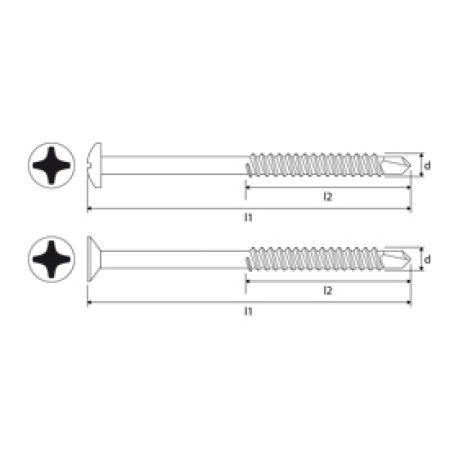 Vijak-Samorezac Za Lažnu Prečku
