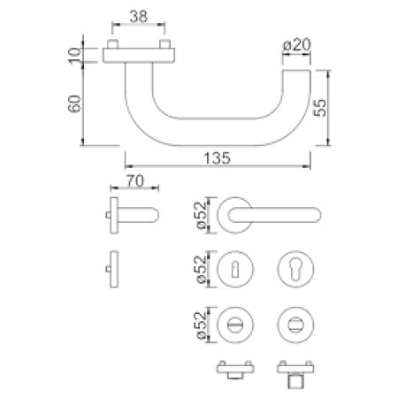 Kvaka Sa Rozetom DG 60L.UV