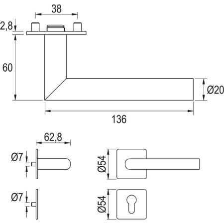 Kvaka Sa Rozetom DG 61 UV