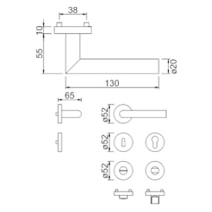 Kvaka Sa Rozetom DG 61L.