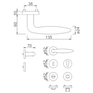 Kvaka Sa Rozetom DG 69L.SV