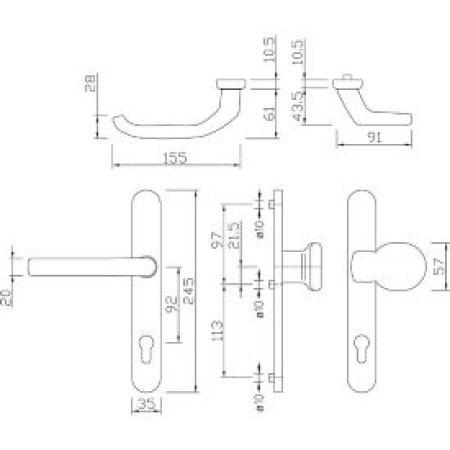 Kvaka/Dugme DG 58 UV 92